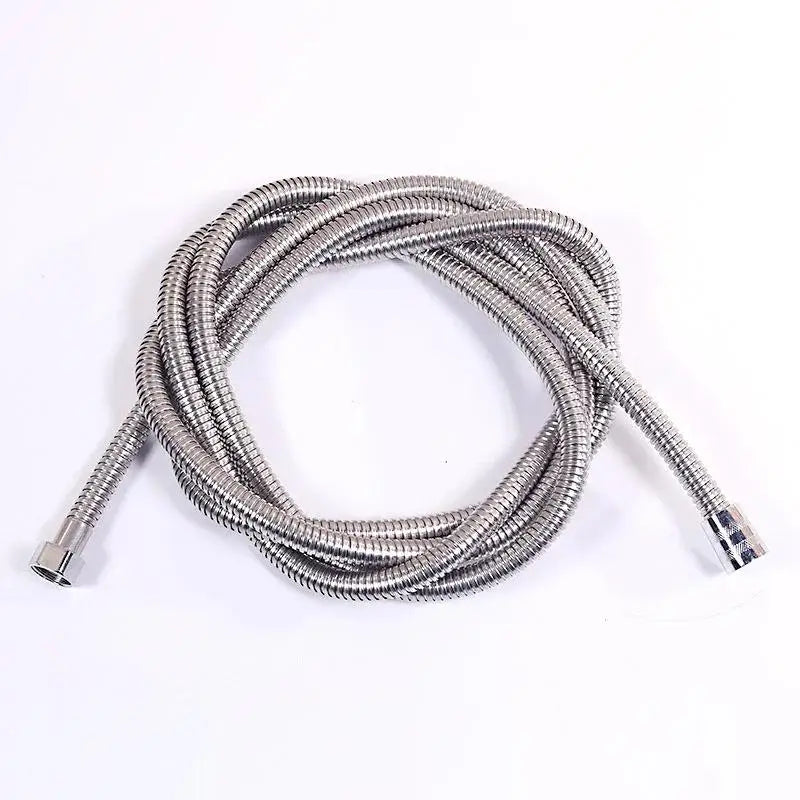 1/2" Extra Thick Silver Stainless Steel Shower Hose,Explosion-Proof Plumbing Hose for Showerhead,Rainfall Shower and Bath Faucet