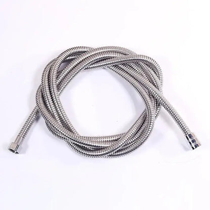 1/2" Extra Thick Silver Stainless Steel Shower Hose,Explosion-Proof Plumbing Hose for Showerhead,Rainfall Shower and Bath Faucet