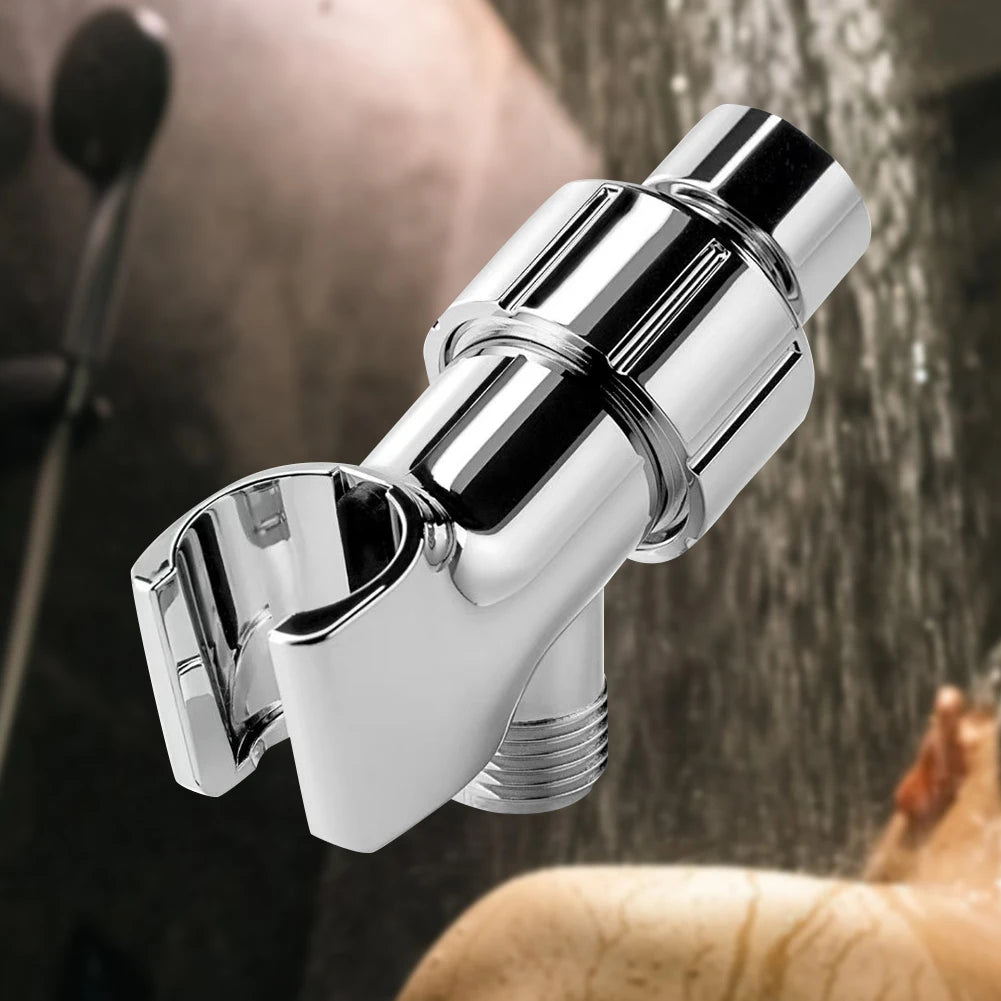 Adjustable Shower Arm Mount Shower Head Holder Three-Way Shower Head Holder for Connecting Shower Arm and Shower Hose