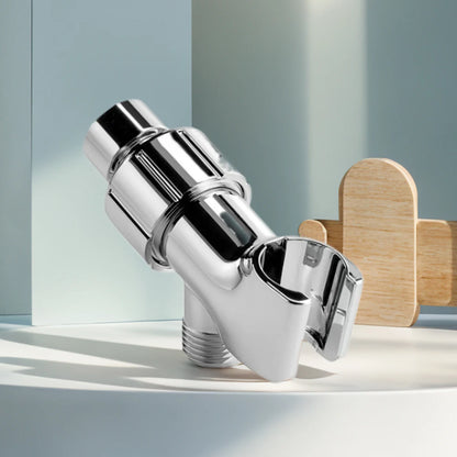 Adjustable Shower Arm Mount Shower Head Holder Three-Way Shower Head Holder for Connecting Shower Arm and Shower Hose