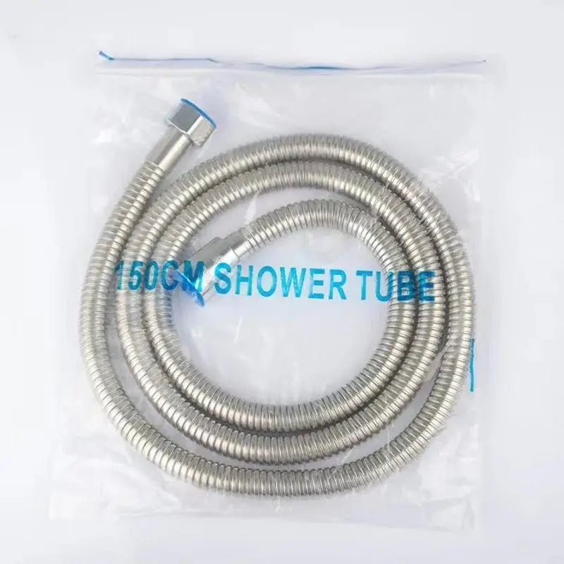 1/2" Extra Thick Silver Stainless Steel Shower Hose,Explosion-Proof Plumbing Hose for Showerhead,Rainfall Shower and Bath Faucet