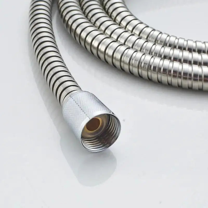 1/2" Extra Thick Silver Stainless Steel Shower Hose,Explosion-Proof Plumbing Hose for Showerhead,Rainfall Shower and Bath Faucet
