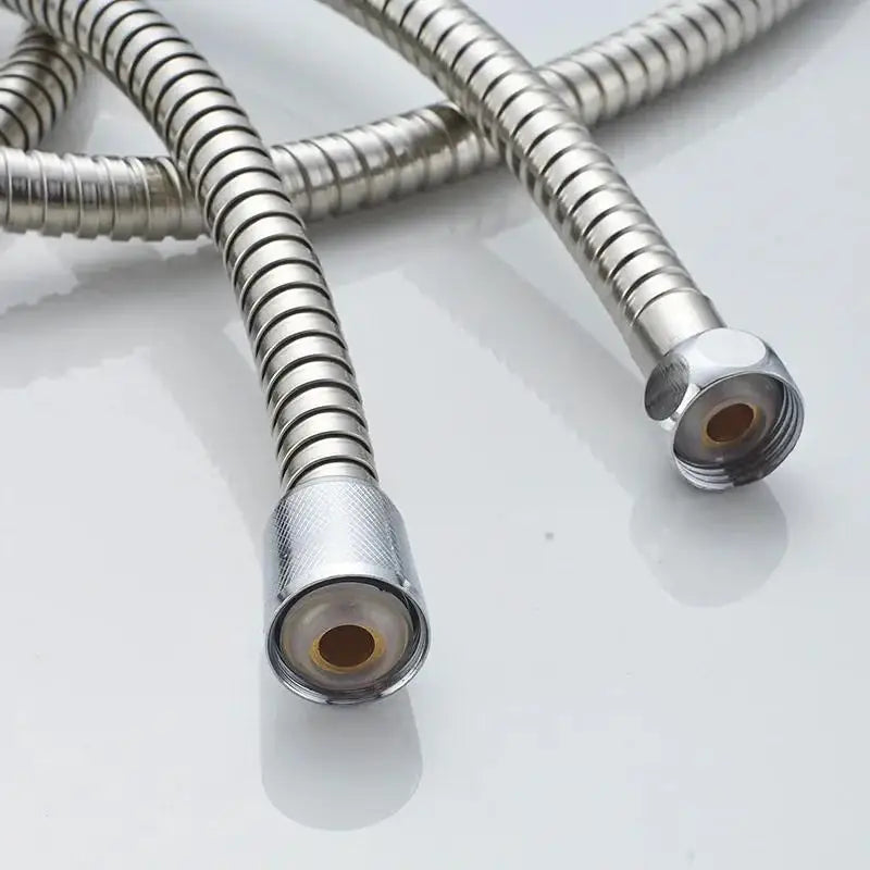 1/2" Extra Thick Silver Stainless Steel Shower Hose,Explosion-Proof Plumbing Hose for Showerhead,Rainfall Shower and Bath Faucet