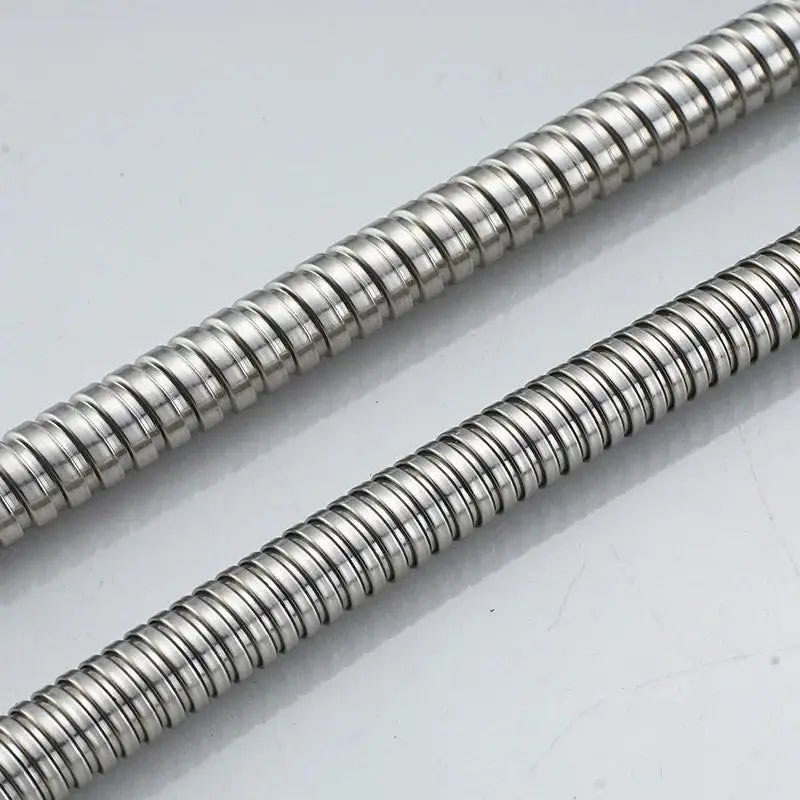 1/2" Extra Thick Silver Stainless Steel Shower Hose,Explosion-Proof Plumbing Hose for Showerhead,Rainfall Shower and Bath Faucet
